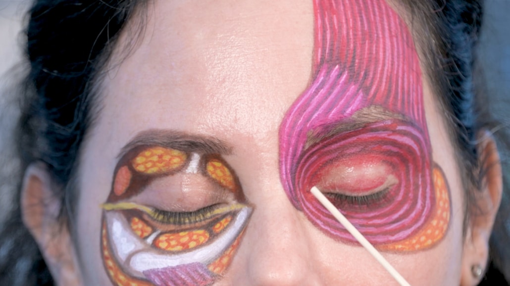 Illustration of the frontalis muscle and brow anatomy demonstrating how forehead muscles influence eyebrow position and upper eyelid heaviness