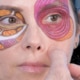 Illustration showing lower eyelid anatomy during transconjunctival vs transcutaneous blepharoplasty, including the orbicularis muscle, fat compartments, and lower eyelid support structures